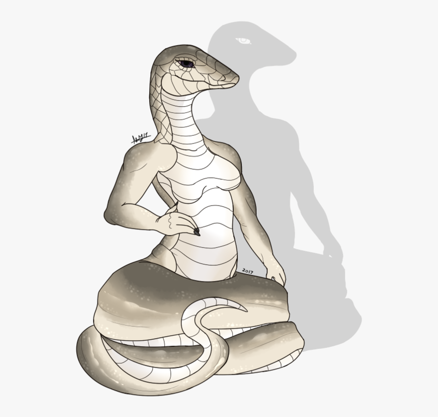 Black Mamba Naga Anthro, HD Png Download