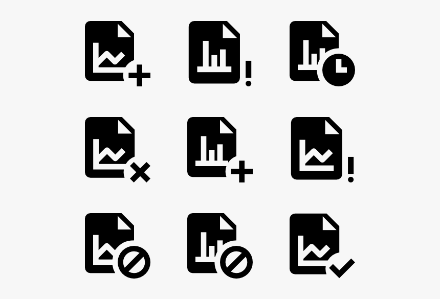 Statistics Files - Shopping Icons Png, Transparent Png