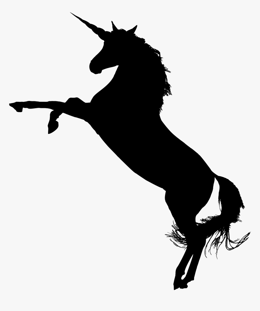 Unicorn, Fantasy, Animal, Equine, Galloping, Horse - Unicorn Silhouette Png, Transparent Png