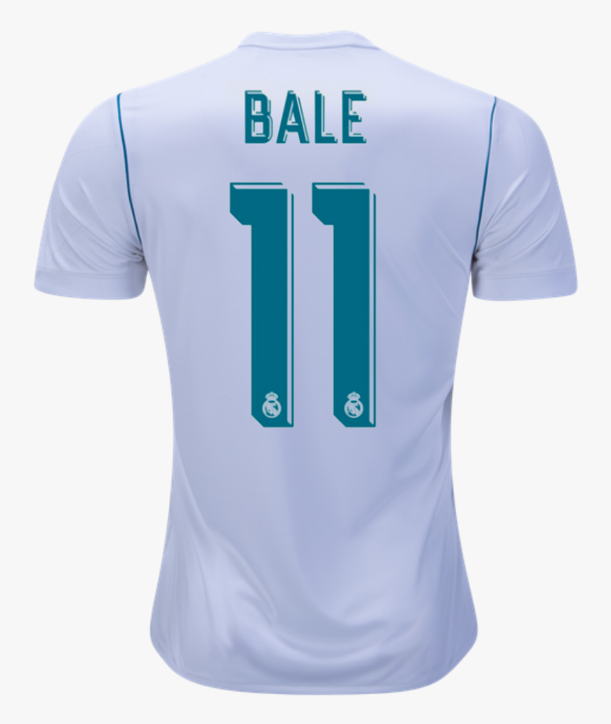 Real Madrid 17/18 Home Jersey Bale - Active Shirt, HD Png Download