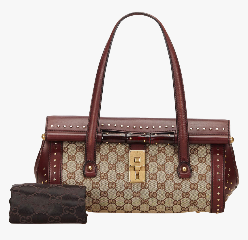 Vintage Gucci Bamboo Marrakech Bullet Satchel Jacquard - Gucci, HD Png Download