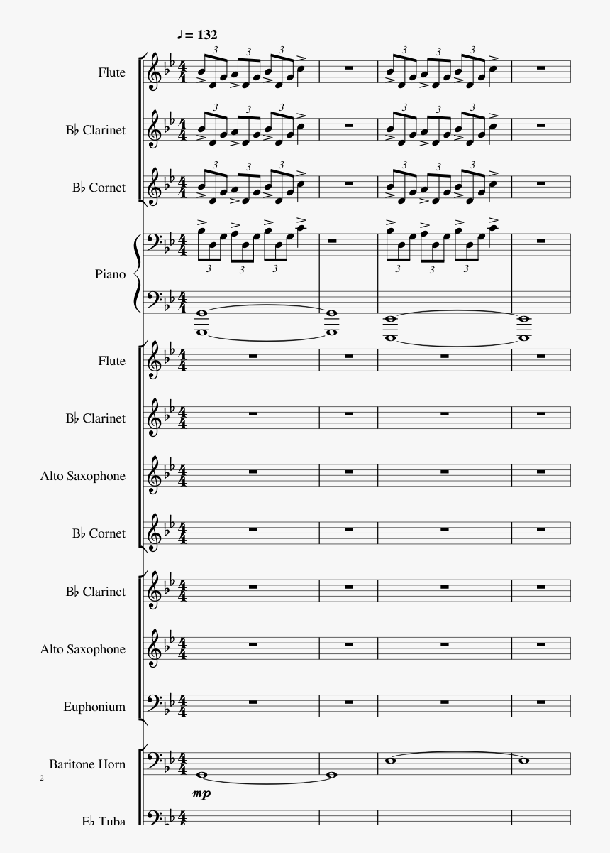 Flute Descendants Sheet Music, HD Png Download
