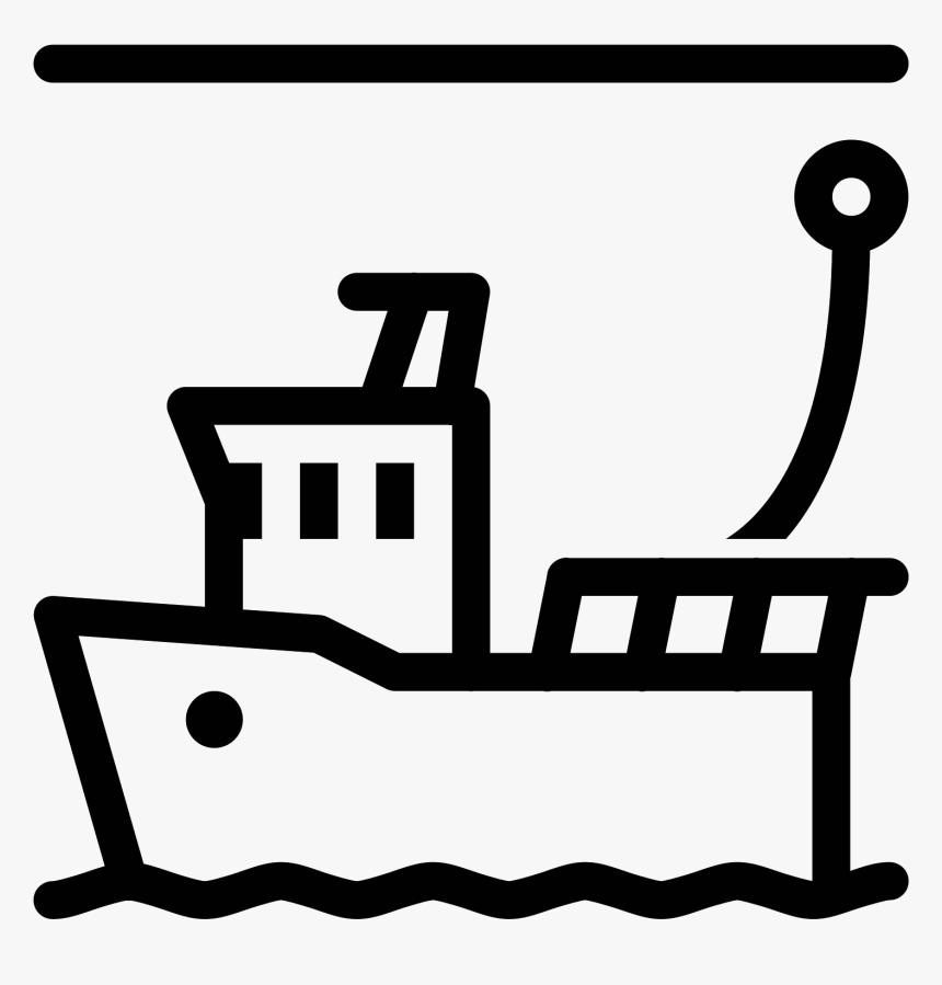 Moored Boat Icon, HD Png Download