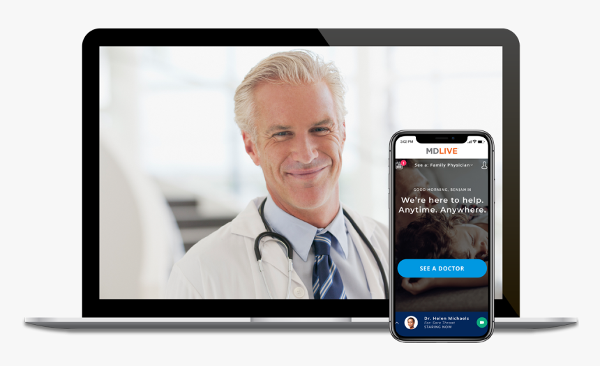 Computer Dr Phone App - Mdlive Video, HD Png Download