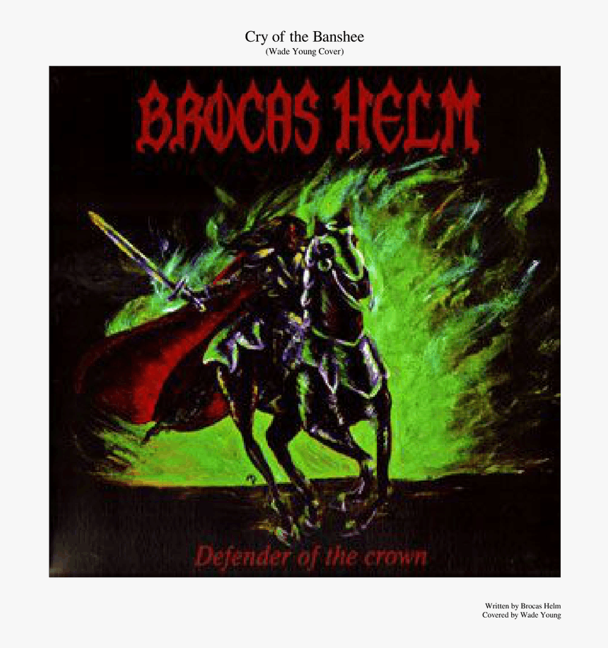 Brocas Helm Defender Of The Crown Album Cover, HD Png Download