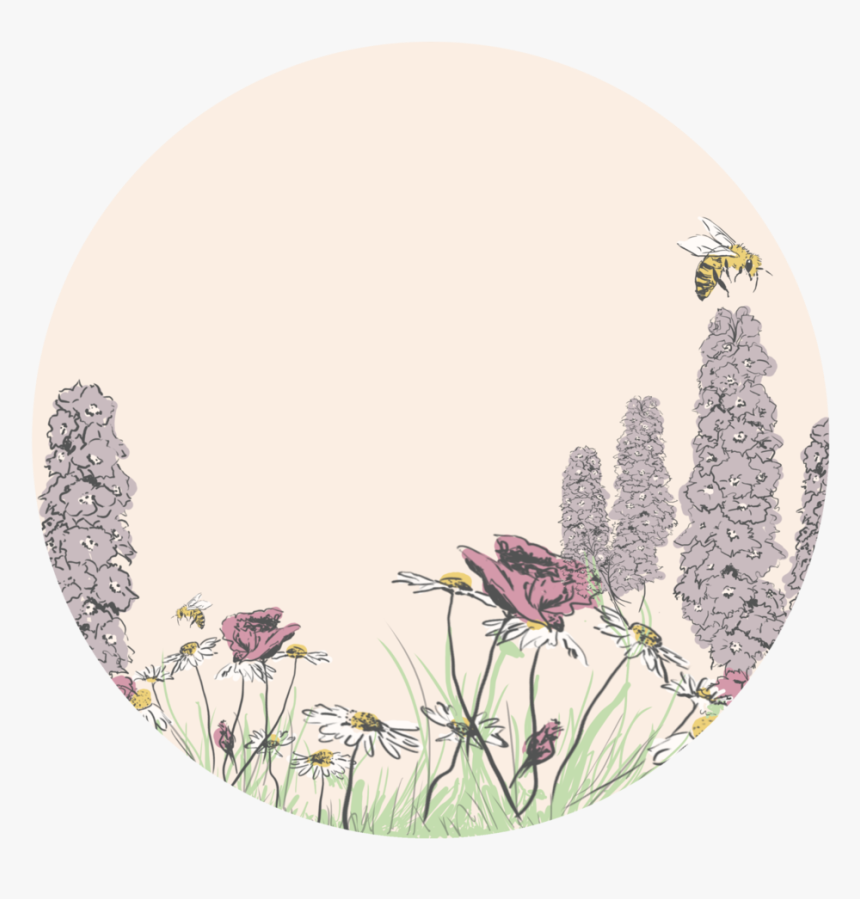 Transparent Aesthetic Flowers Png - Circle, Png Download