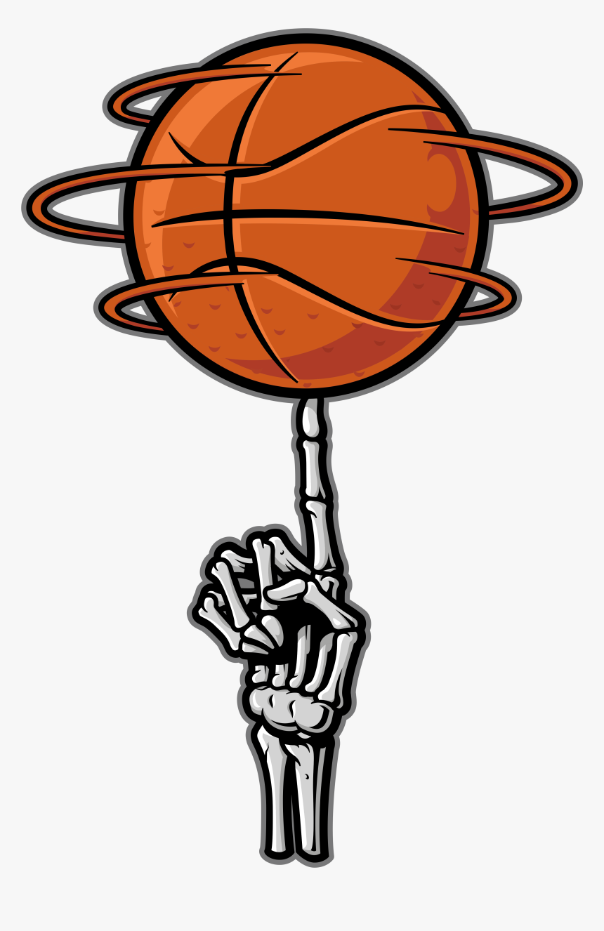 Bonafide Basketball-skeleton Hand ©copyright - Basketball Skeleton, HD Png Download