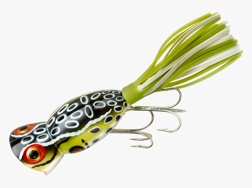 Arbogast Hula Popper 3/8 Oz Fishing Lure Perch Oberflächen-köder - Hula Popper Fishing Lure, HD Png Download