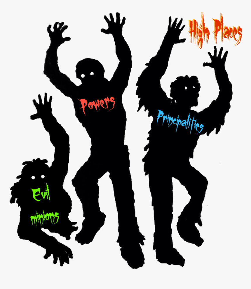And When They Began To Sing And To Praise, The Lord - Zombie Silhouette Png, Transparent Png