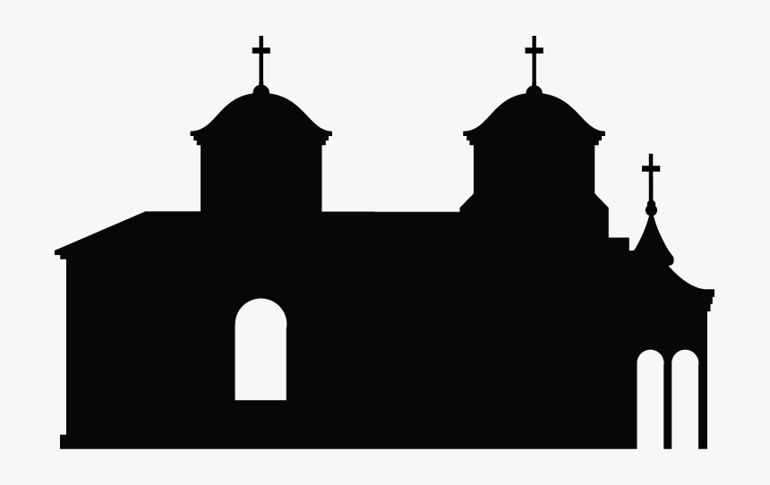 Image Result For Spanish Mission Station Silhouette - Parish, HD Png Download