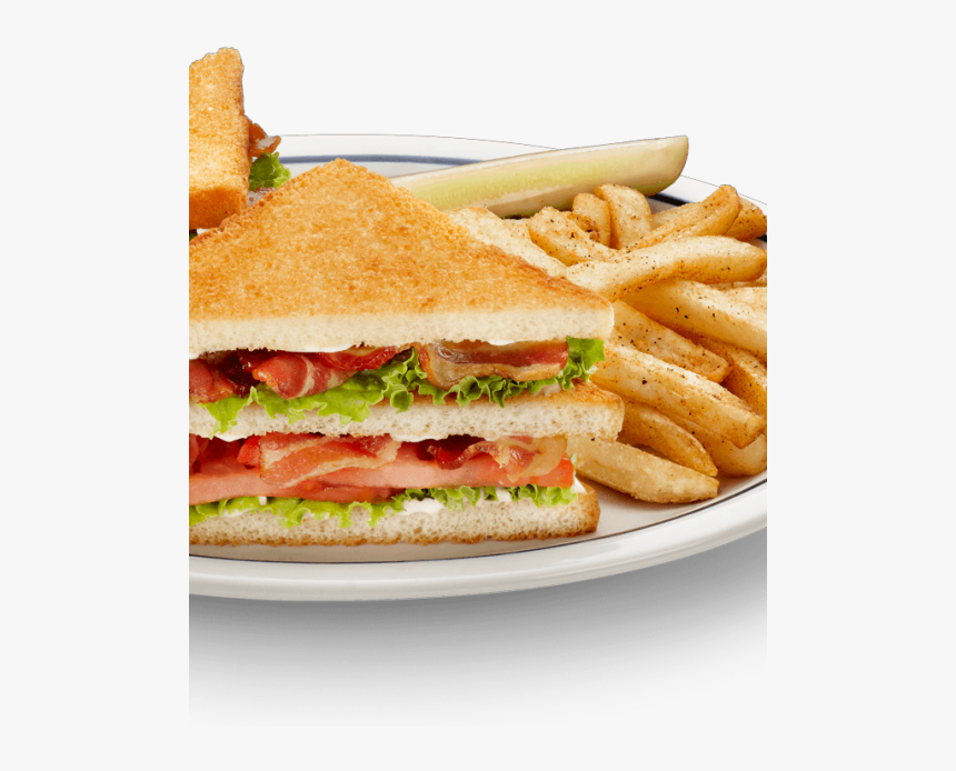 Transparent Club Sandwich Png - Club Sandwich With French Fries, Png Download