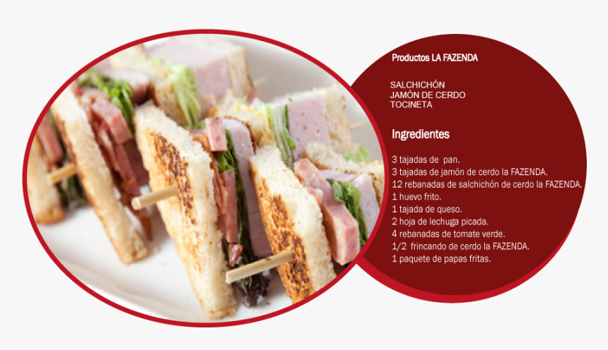 Transparent Club Sandwich Png - Ingredientes De Un Club Sandwich, Png Download