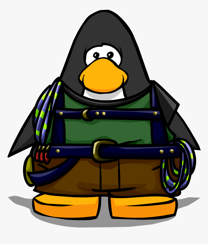 Mountain Climber Png - Club Penguin With Headphones, Transparent Png