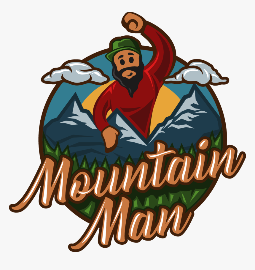 Mountain Man Cartoon - Illustration, HD Png Download