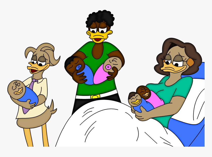 One Big Happy Family - Ducktales Pregnant, HD Png Download