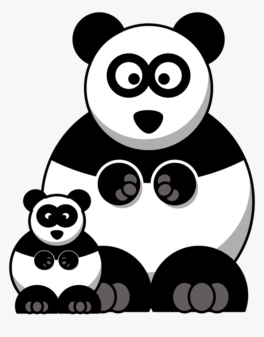 Clip Art Animals Panda, HD Png Download