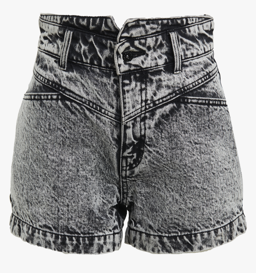 Acid Spliced Denim Short In Colour Jet Set - Bermuda Shorts, HD Png Download