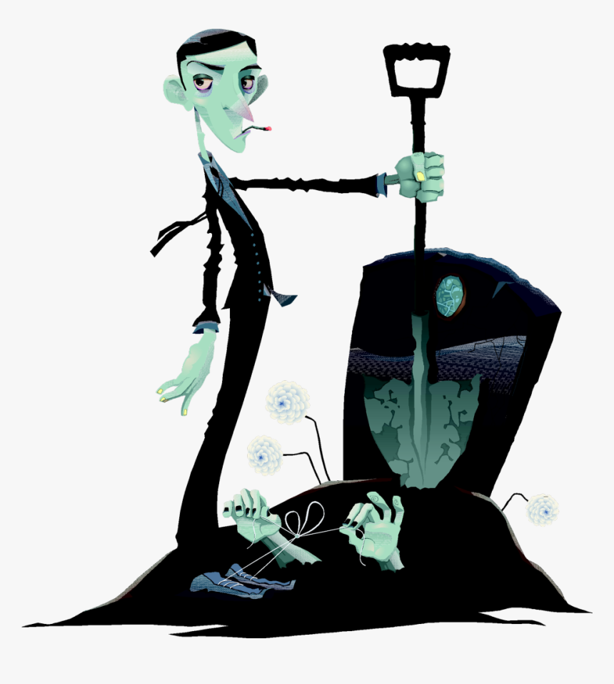 Transparent Grave Digger Png - Tombstone Halloween Transparent Background, Png Download