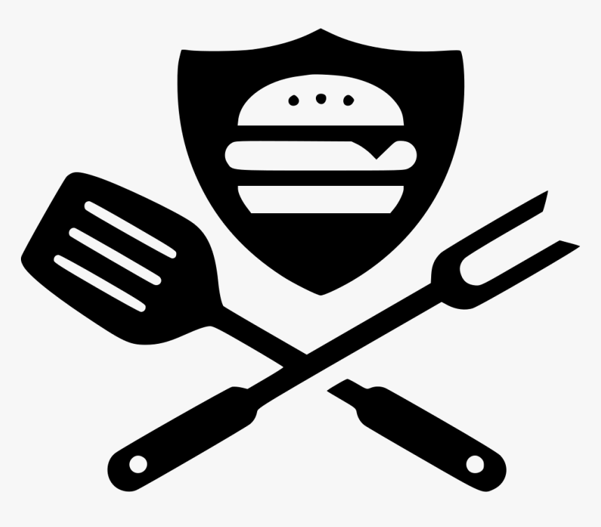 Grilling Hamburger Tools Comments - Retro Food Logo, HD Png Download