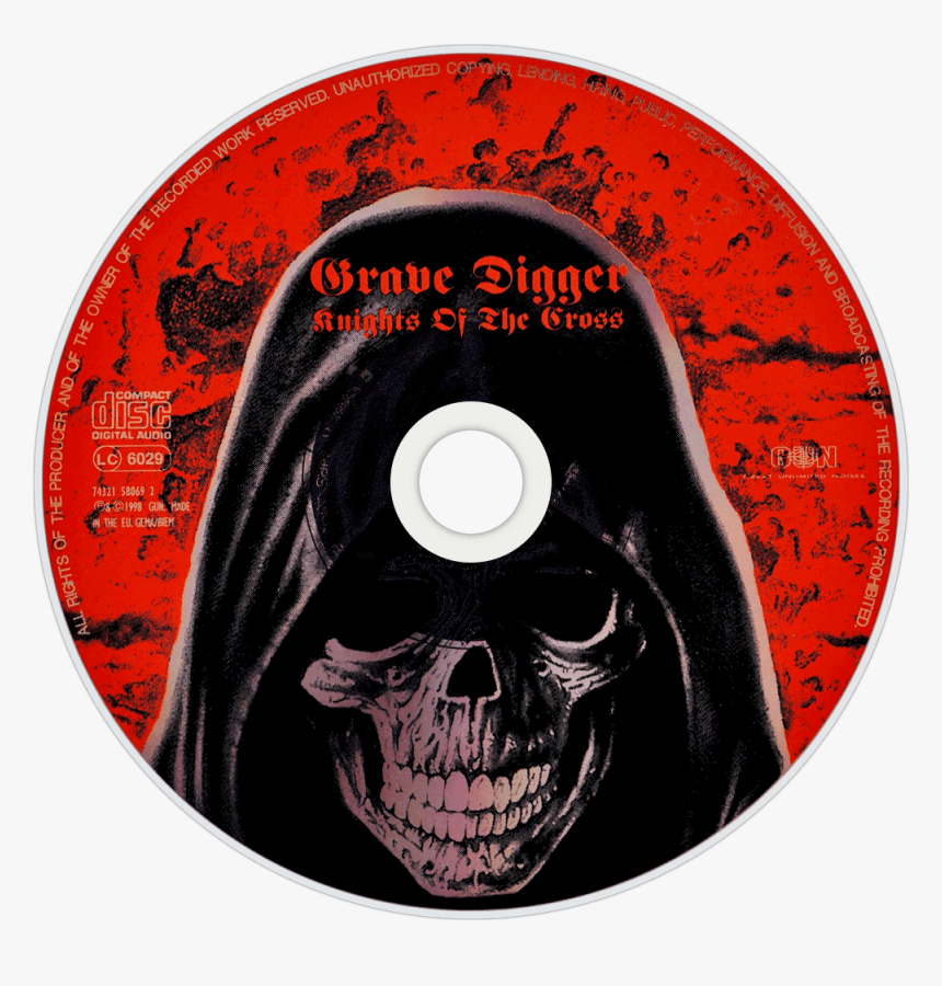 Grave Digger Knights Of The Cross Cd Disc Image - Grave Digger, HD Png Download