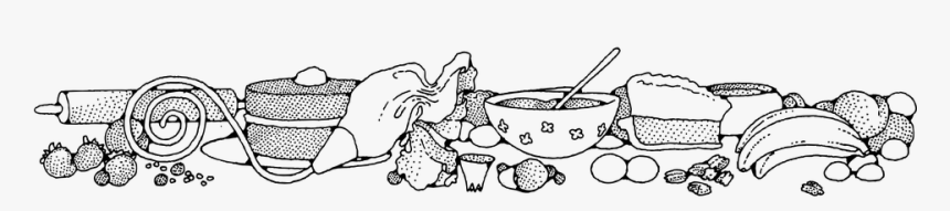 Baking Ingredients Clipart Black White, HD Png Download