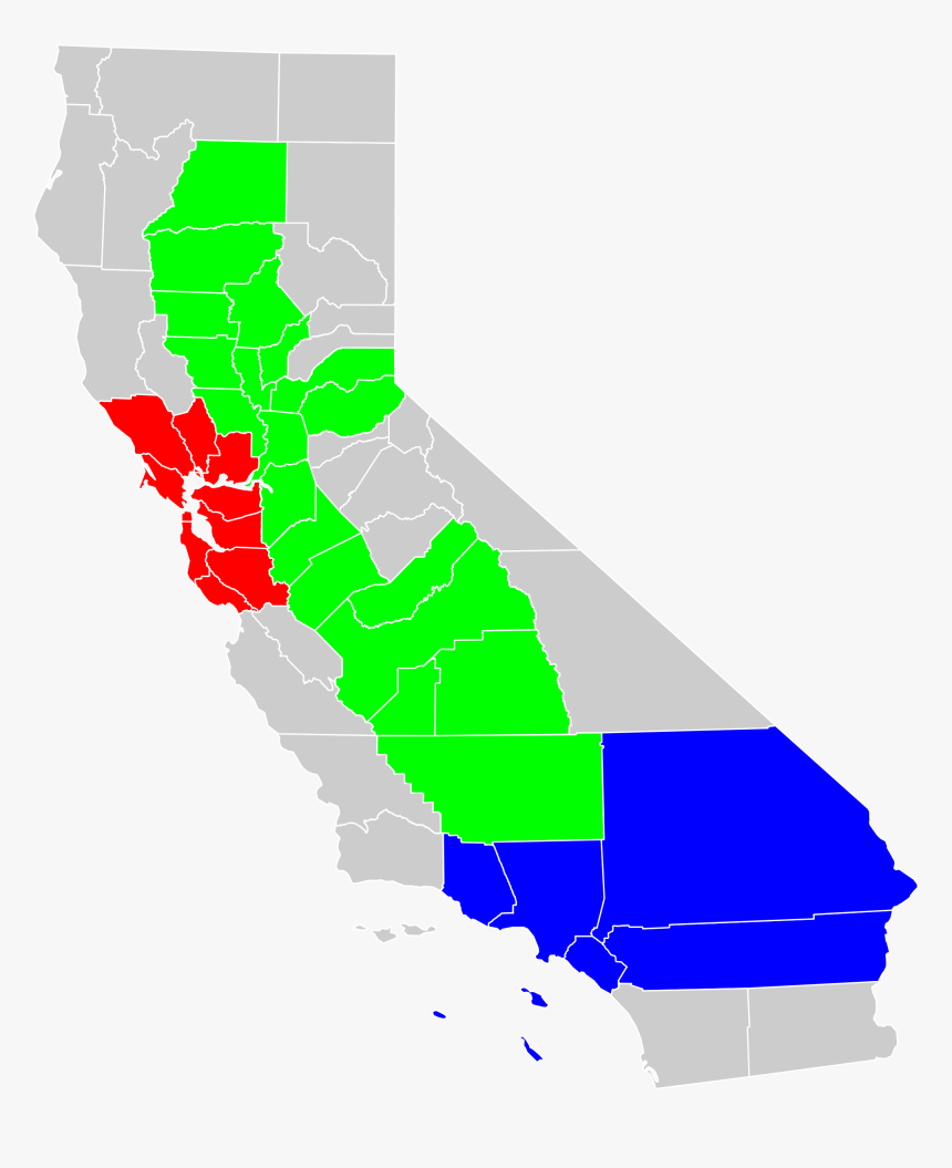 Maps Clipart Geographic - California Central Valley Map, HD Png Download