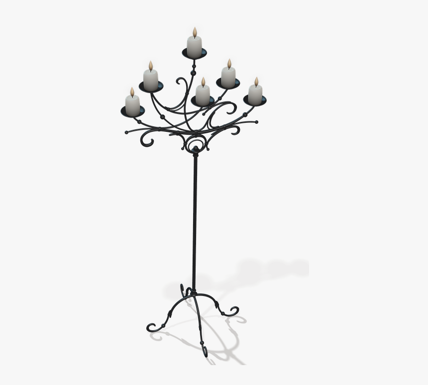 Candles, Candle Holders, Light, Candlelight, Romantic - Candles On Stand Png, Transparent Png