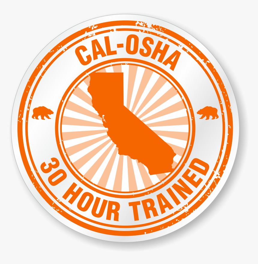 Cal-osha 30 Hour Trained Hard Hat Decals - 2011 Census Of India, HD Png Download