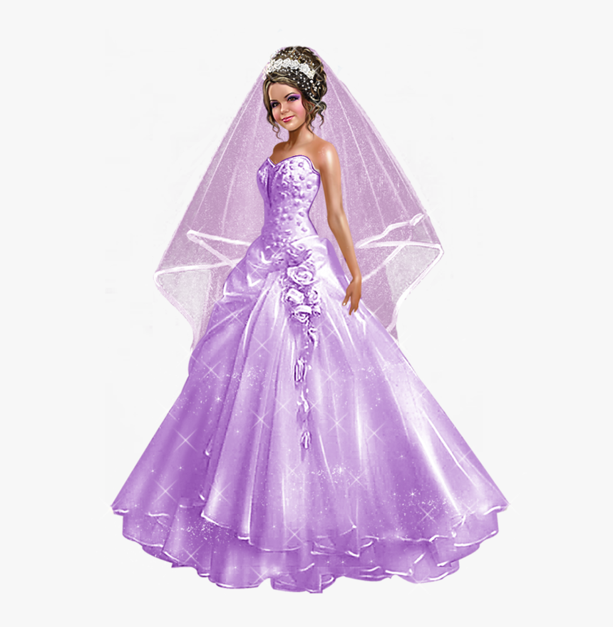 Tubes 3d Artist Zlata M - Transparent Girl In Wedding Dress, HD Png Download