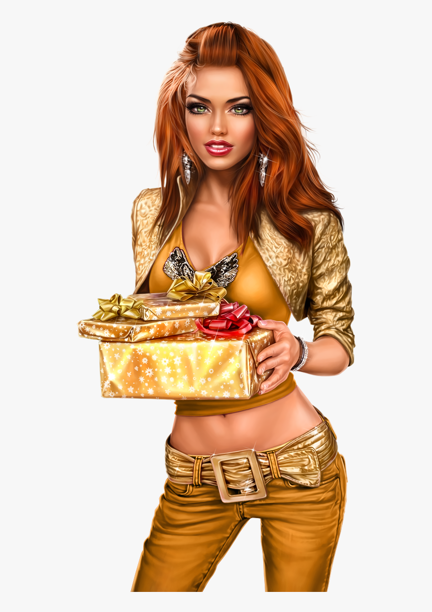 Dust Clipart Woman - Very Many Christmas Tubes, HD Png Download