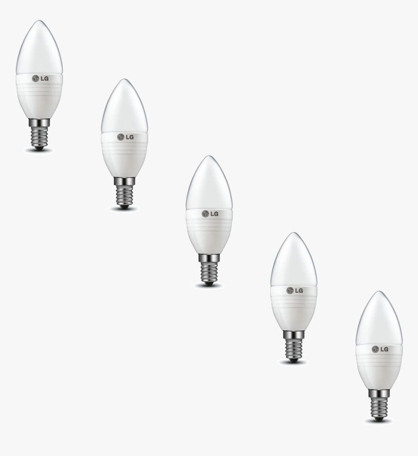 Lg 5w Dimmable Frosted Candle Bulb - Lamp, HD Png Download
