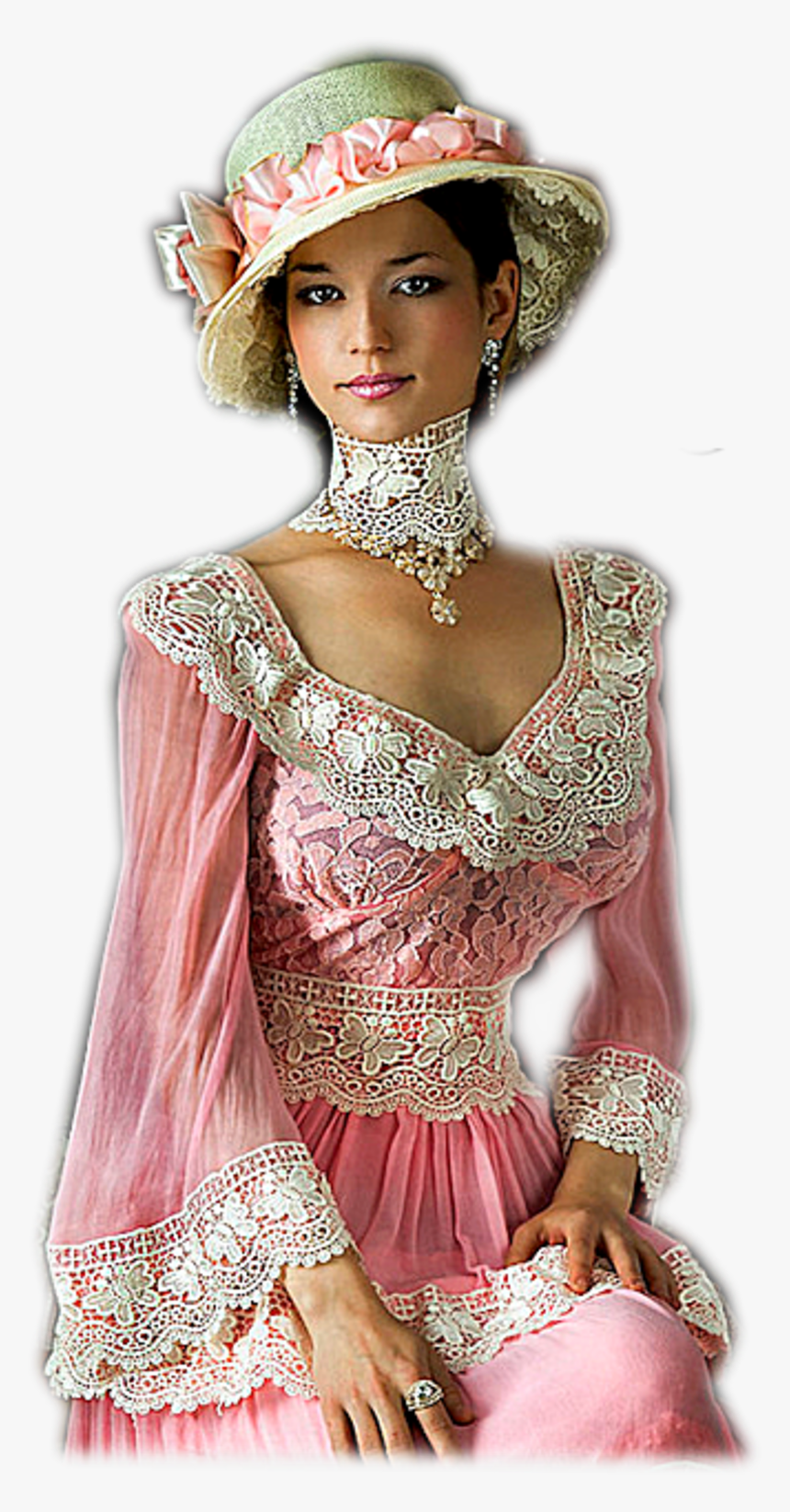 bytubmel1 Tube Png Femme Vintage Transparent Png Transparent Png Image Pngitem