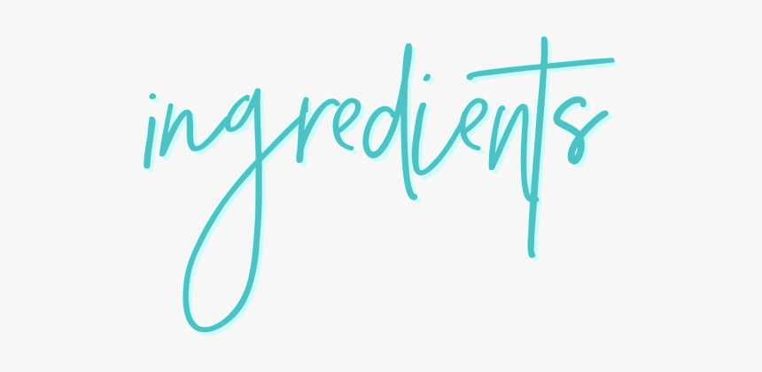 Ingredients-header - Calligraphy, HD Png Download