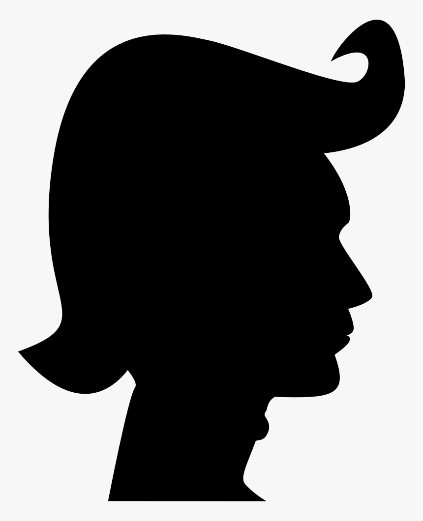 Hair Style Silhouette Comments - Siluetas De Cabezas Png, Transparent Png