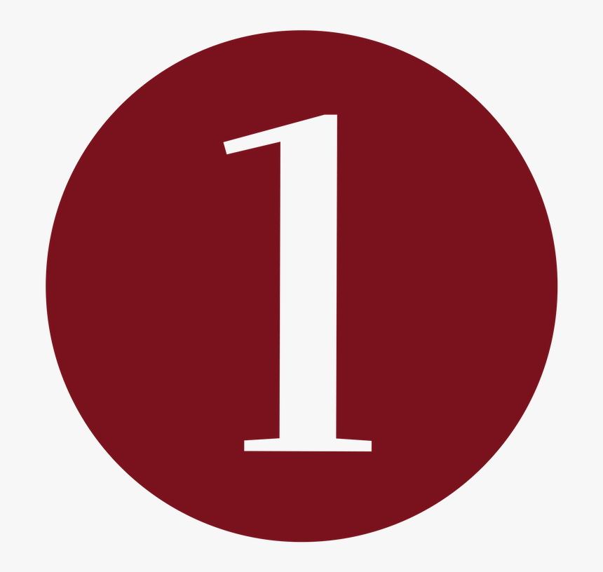 Number 1 Icon - Circle, HD Png Download