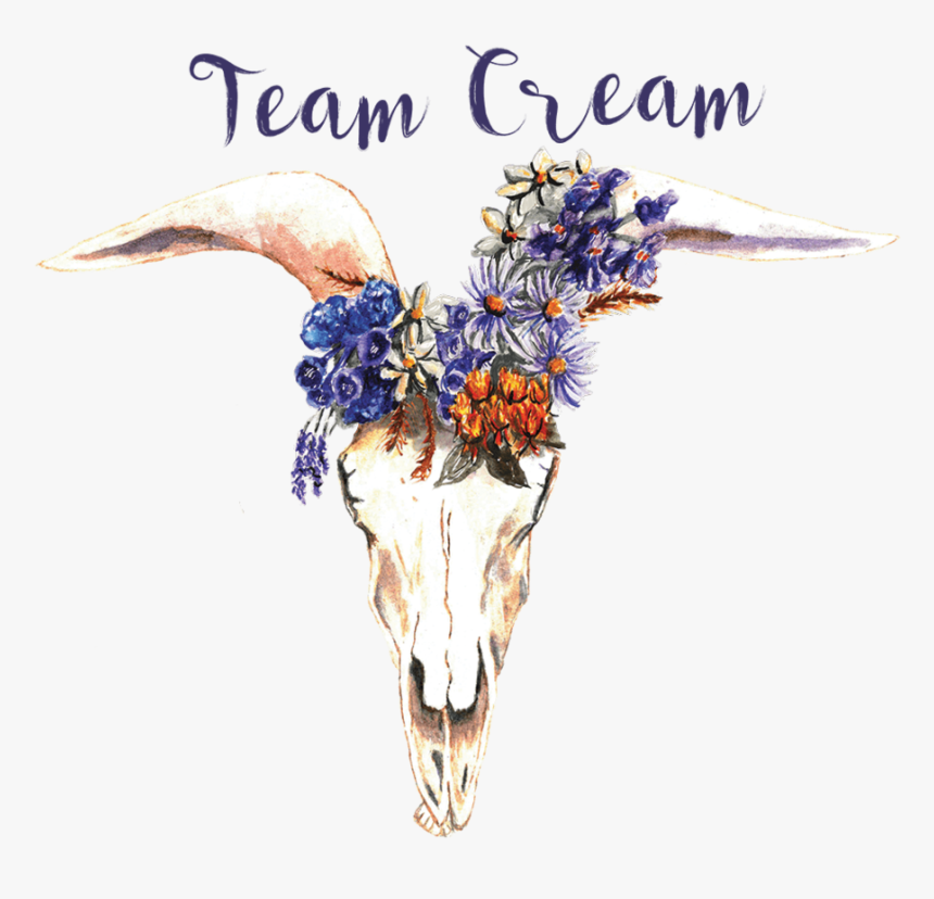 Goat Skull Floralfinalmerge - Floral Design, HD Png Download