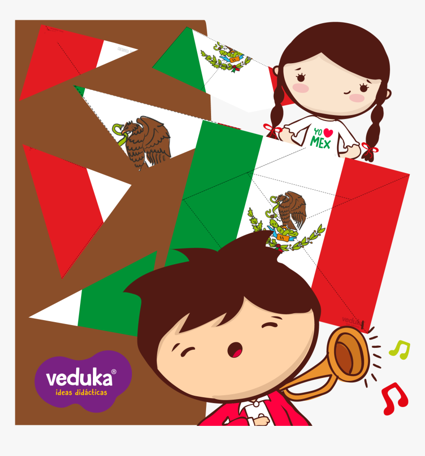Tangram De Bandera Mexicana - Hacer Una Bandera Con Tangram, HD Png Download