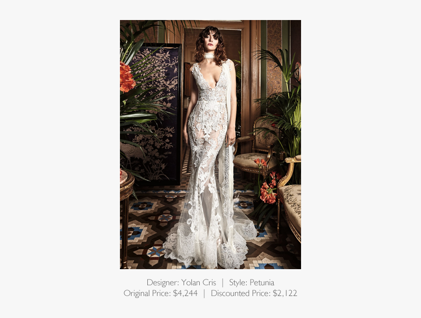 Petunia Wedding Dress Yolancris, HD Png Download