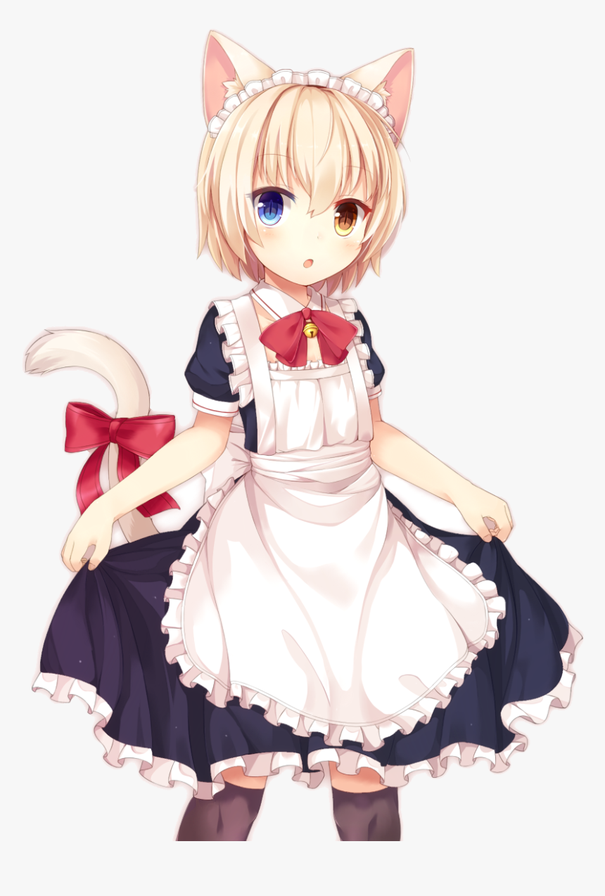 Built With Love Catgirl - Catgirl Maid Anime, HD Png Download