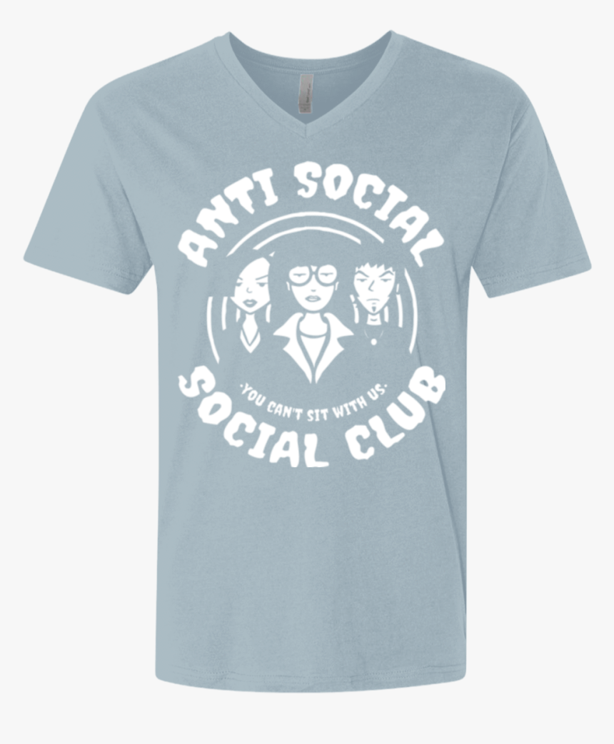 Anti Social Club Men S Premium V Neck - Active Shirt, HD Png Download