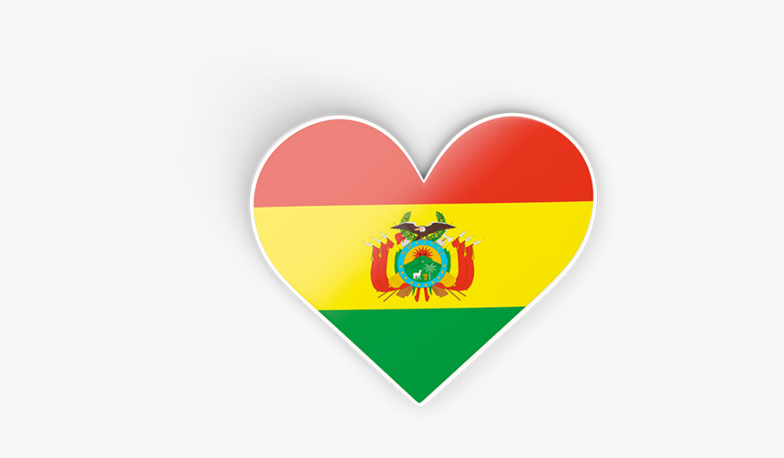 Download Flag Icon Of Bolivia At Png Format - Heart Shaped Bolivia Flag, Transparent Png