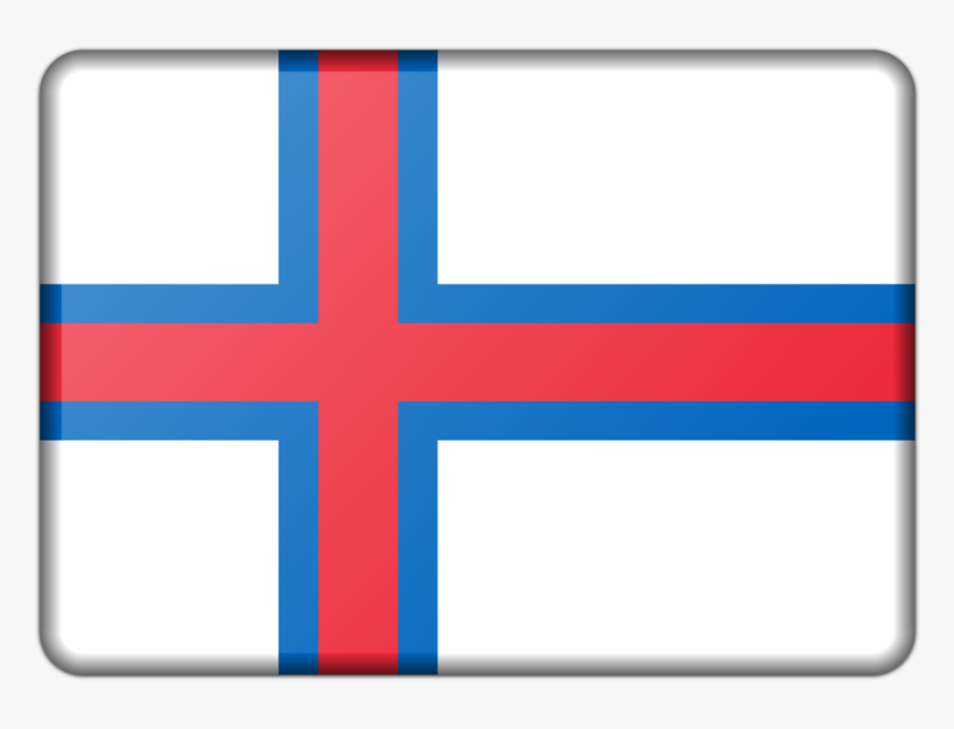 Flag,square,line - Faroe Islands Flag Vector Transparent, HD Png Download