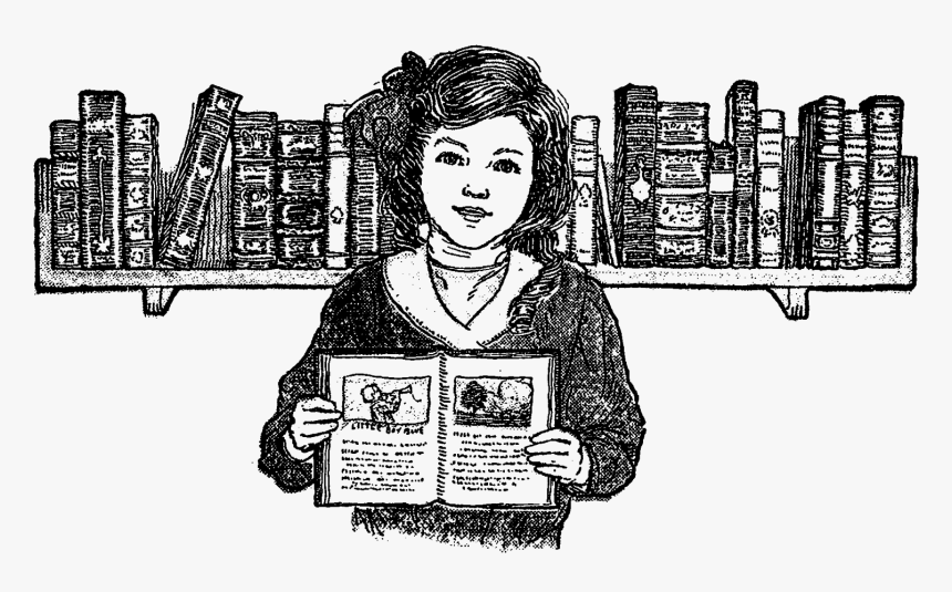 Vintage Reading Clip Art, HD Png Download