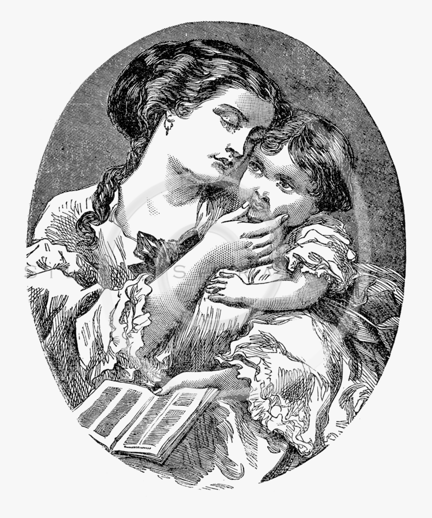 Transparent Vintage Girl Png - Illustration, Png Download