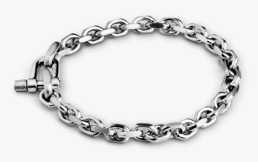 Faceted Anchor Chain Bracelet 
 Title Faceted Anchor - Bracelet, HD Png Download