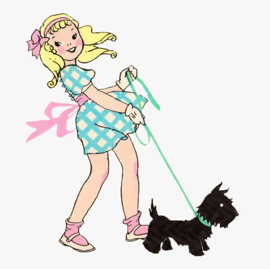 Vintage Cliparts Girl, HD Png Download
