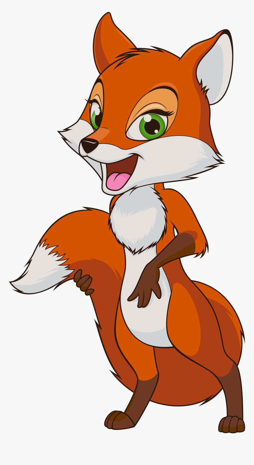 Fox Cartoon Transparent Hd Image Free Png Clipart - Fox Cartoon Png, Png Download