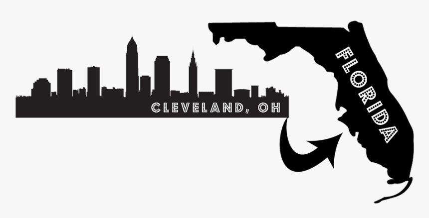 Cleveland Skyline Clip Art - Cleveland Skyline Drawing, HD Png Download
