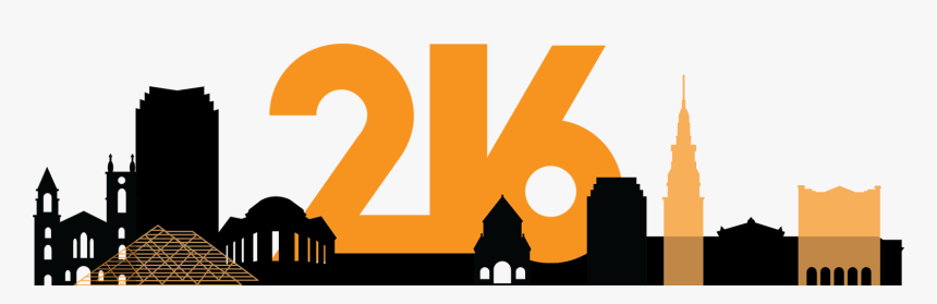 Transparent Cleveland Skyline Png - Cleveland Outline Skyline Png, Png Download