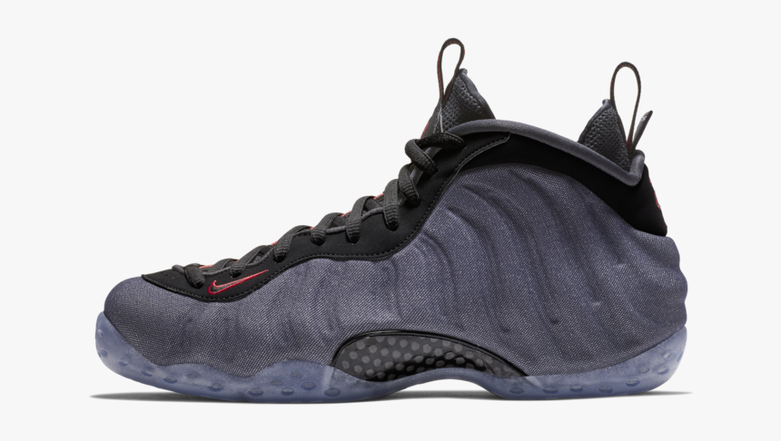 Denim Foamposite On Feet, HD Png Download